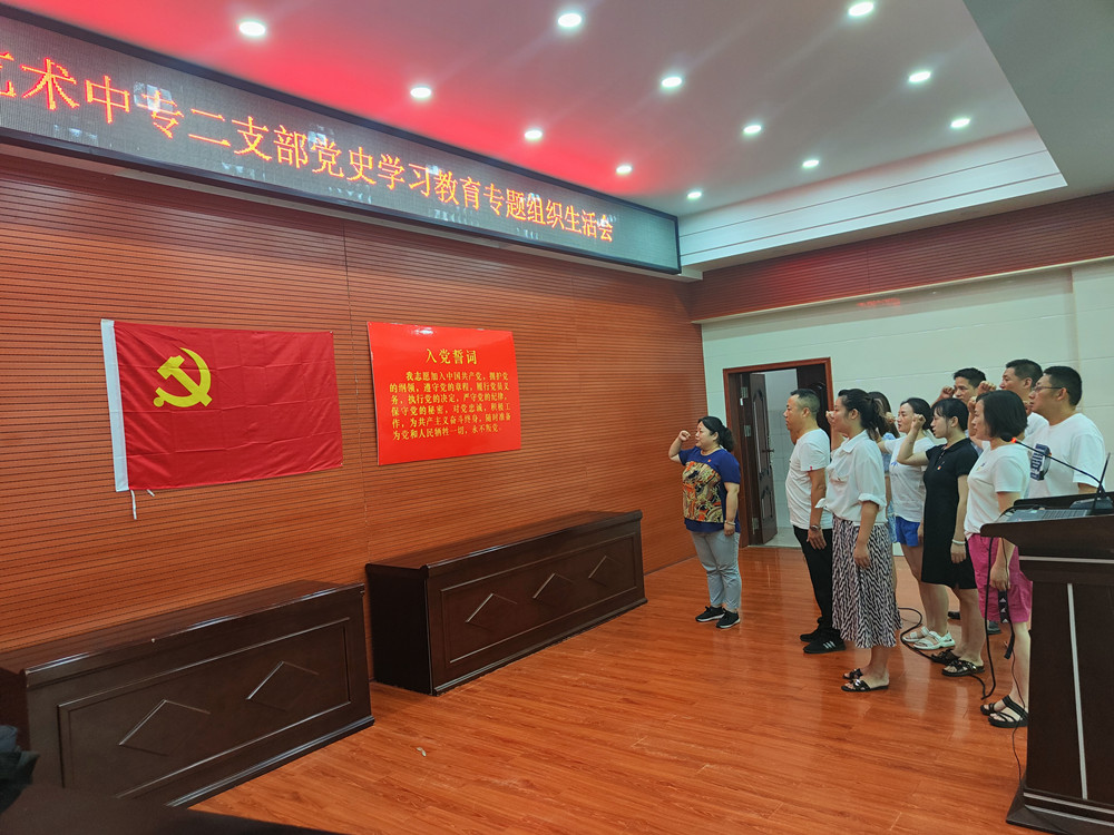 衡陽幼高專各黨支部相繼召開黨史學(xué)習(xí)教育專題組織生活會(huì)