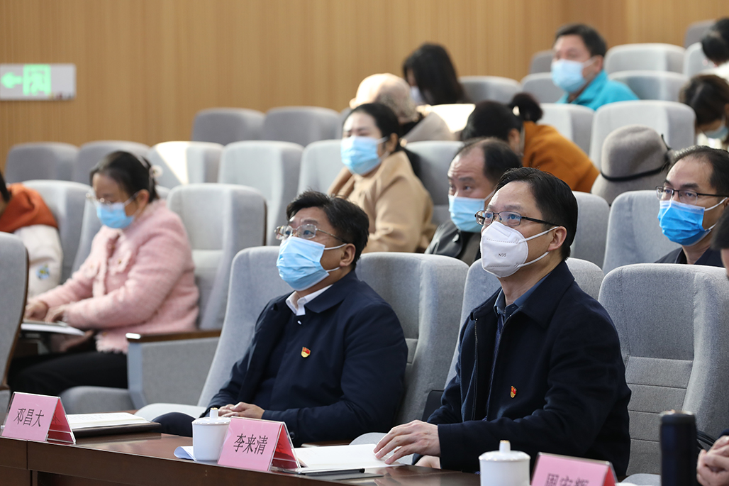 市委組織部部長、市委統(tǒng)戰(zhàn)部部長胡緒陽來衡陽幼兒師專宣講黨的二十大精神